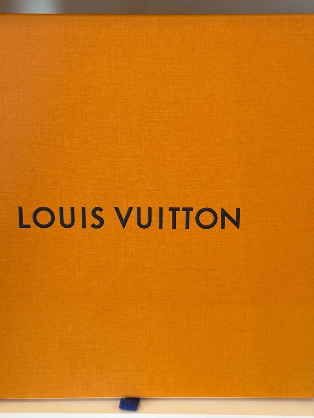 Louis Vuitton Orange Box with Black Logo